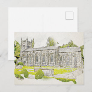 Postal Iglesia de Santa María, Luddenden
