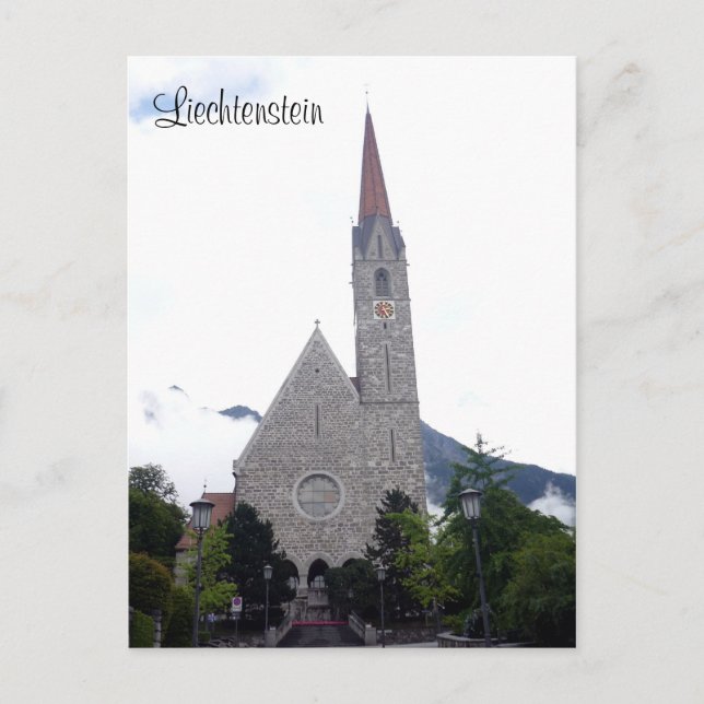 Postal iglesia de schaan (Anverso)