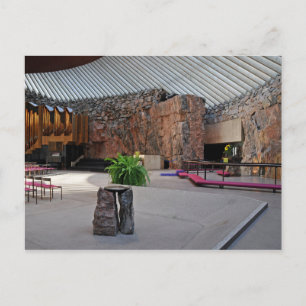 Postal Iglesia de Temppeliaukio, Finlandia