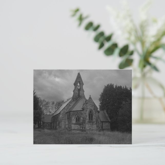 Postal Iglesia de Todos los Santos, Whitley (Anverso de pie)