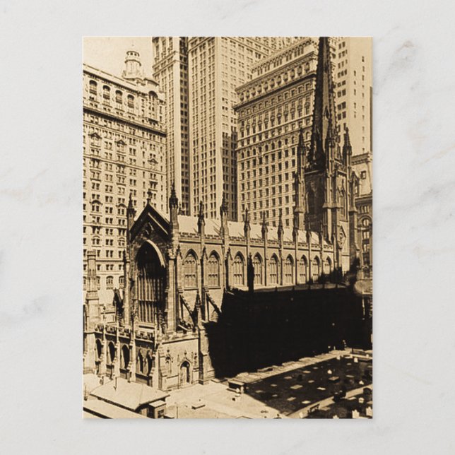 Postal Iglesia de Trinidad y Tobago Yard Lower Manhattan  (Anverso)