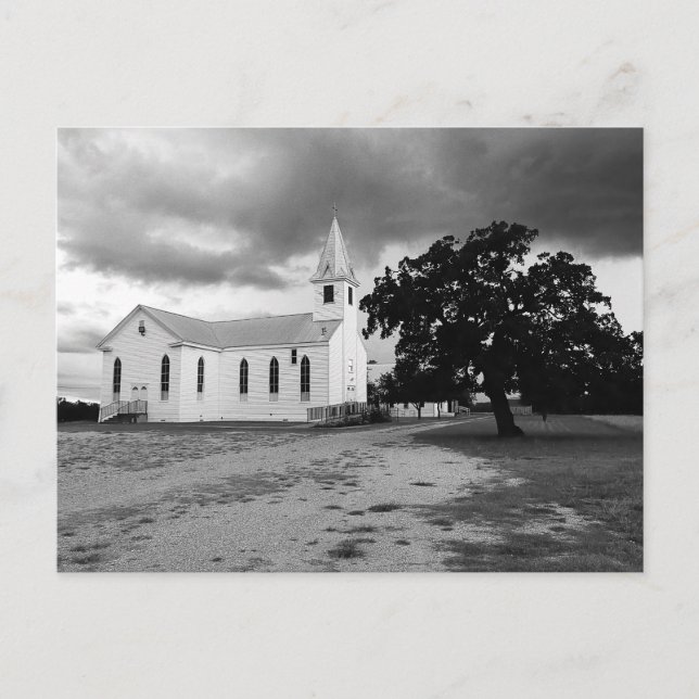 Postal Iglesia de Trinity Lutheran - Fedor, Texas - Posta (Anverso)