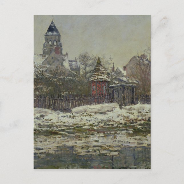 Postal Iglesia de Vetheuil, 1879 (Anverso)