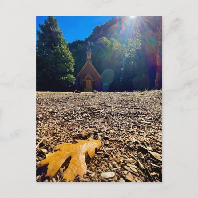 Postal Iglesia de Yosemite (Anverso)