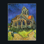 Postal Iglesia del Bella Artes Auvers Van Gogh<br><div class="desc">Iglesia de Auvers, Vincent van Gogh, Auvers-sur-Oise, junio de 1890. Óleo sobre lienzo, 94 x 74 cm. Paris Musee d'Orsay. Vincent Willem van Gogh (30 de marzo de 1853 a 29 de julio de 1890) fue un artista holandés post-impresionista. Algunas de sus pinturas están ahora entre las obras de arte...</div>