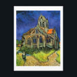 Postal Iglesia del Bella Artes Auvers Van Gogh<br><div class="desc">Iglesia de Auvers, Vincent van Gogh, Auvers-sur-Oise, junio de 1890. Óleo sobre lienzo, 94 x 74 cm. Paris Musee d'Orsay. Vincent Willem van Gogh (30 de marzo de 1853 a 29 de julio de 1890) fue un artista holandés post-impresionista. Algunas de sus pinturas están ahora entre las obras de arte...</div>
