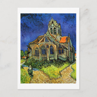 Postal Iglesia del Bella Artes Auvers Van Gogh