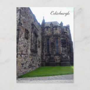 Postal iglesia del castillo de edinburgh