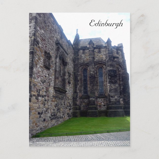 Postal iglesia del castillo de edinburgh (Anverso)