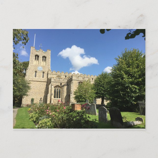 Postal Iglesia del Coggeshall, Essex (Anverso)