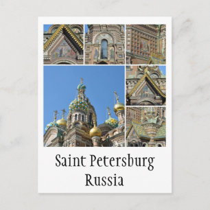 Postal Iglesia del Salvador en sangre, San Petersburgo