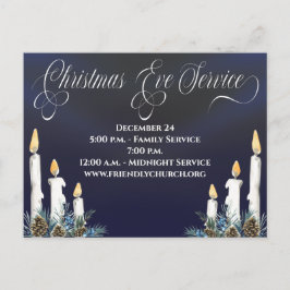 Postal Iglesia del Servicio de velas de navidades