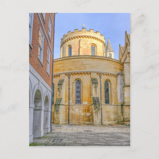Postal Iglesia del Templo, Westminster Londres (Anverso)