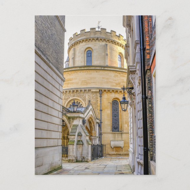 Postal Iglesia del Templo, Westminster Londres (Anverso)