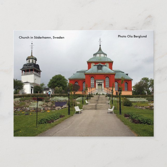 Postal Iglesia en Söderhamn, Suecia, Pho... (Anverso)