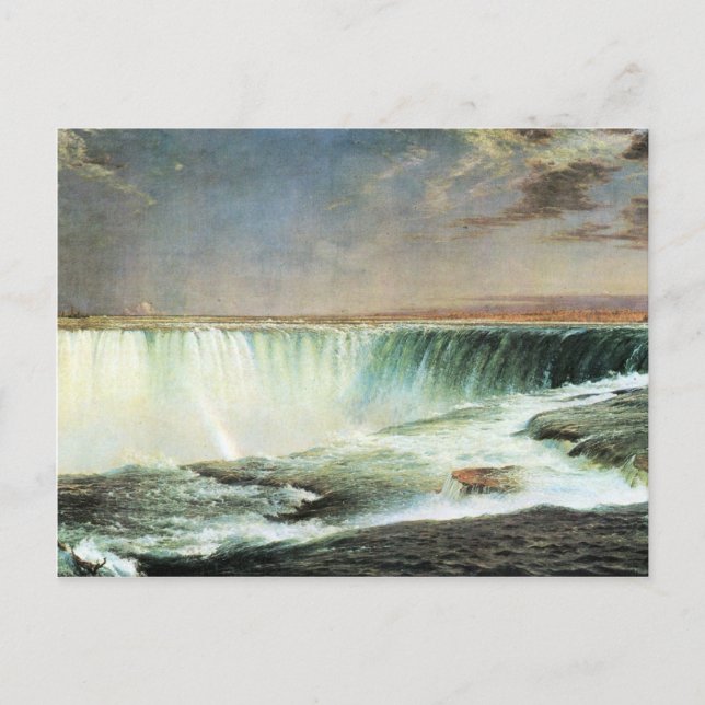 Postal Iglesia Frederic Edwin - Cataratas del Niágara (Anverso)