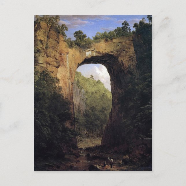 Postal Iglesia Frederic Edwin - El puente natural Virgini (Anverso)