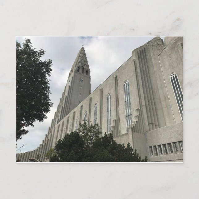 Postal Iglesia islandesa (Anverso)