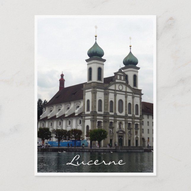 Postal iglesia jesuit lucerne (Anverso)