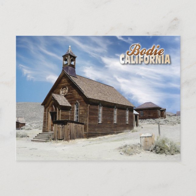 Postal Iglesia Metodista, Bodie Ghost Town, California (Anverso)