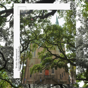 Postal Iglesia Metodista Unida Monumental Savannah Wesley