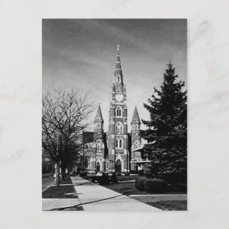 Postal Iglesia negra y blanca