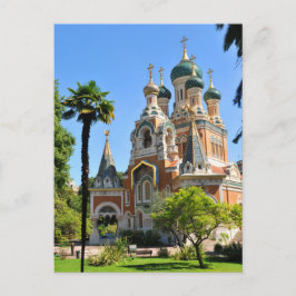 Postal Iglesia ortodoxa en Niza Francia