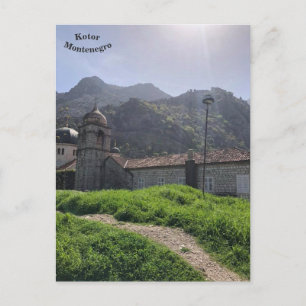 Postal Iglesia ortodoxa medieval, antigua Kotor, Monteneg