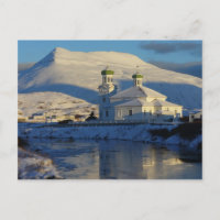 Iglesia Ortodoxa Rusa en el lado sur, Isla Unalask