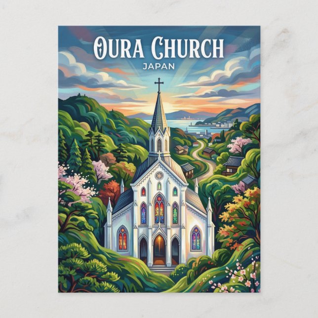 Postal Iglesia Oura Japón (Anverso)