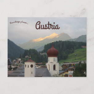 Postal Iglesia parroquial de St. Anton am Arlberg Austria