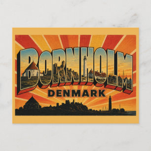 Postal Iglesia redonda de Bornholm, Dinamarca