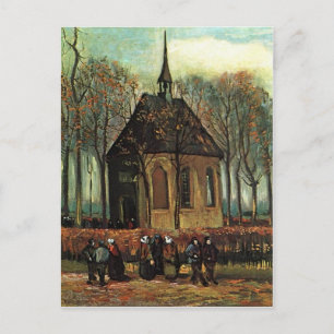 Postal Iglesia reformada en Nuenen, Bella Artes Van Gogh