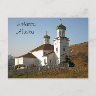 Postal Iglesia rusa de Unalaska