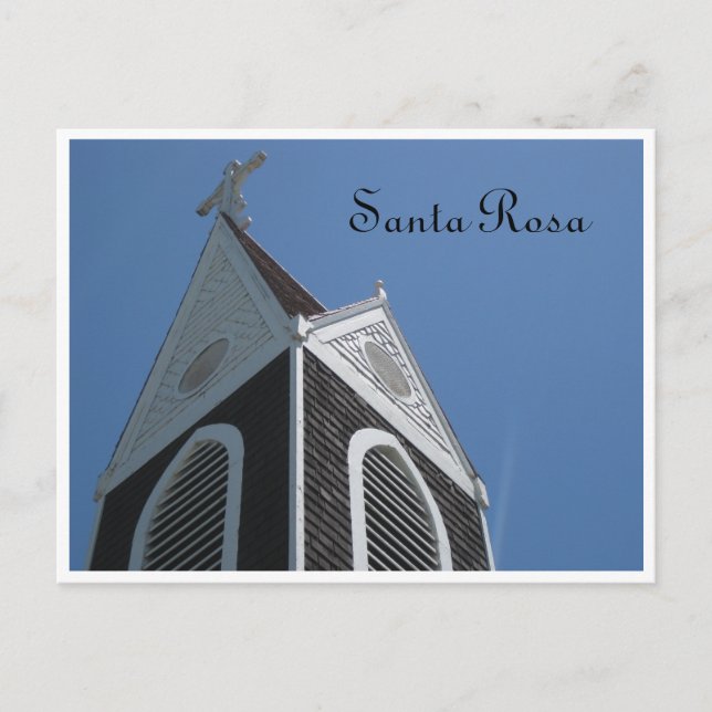 Postal Iglesia - Santa Rosa, Ca. (Anverso)