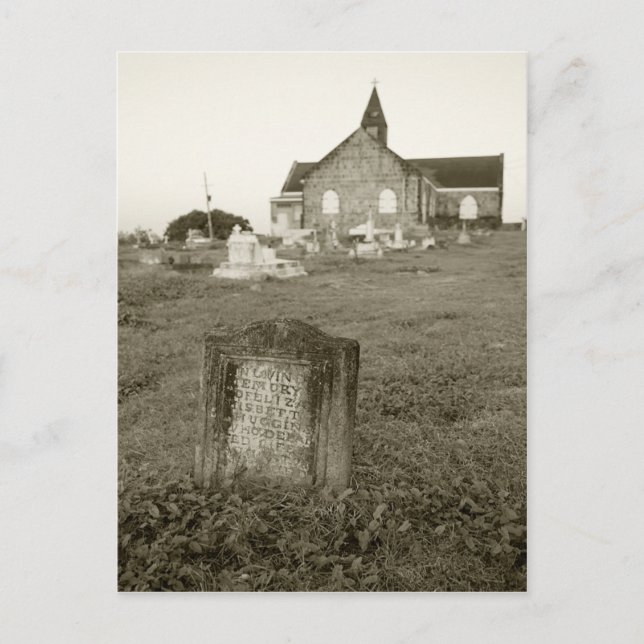 Postal Iglesia St. James Windward Nevis, Indias Occidenta (Anverso)