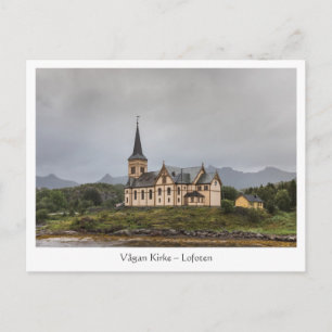 Postal Iglesia Vagan Islas Lofoten