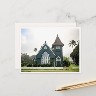 Postal Iglesia Verde Hanalei Kauai Hawaii