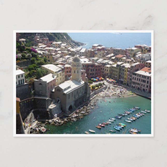 Postal iglesia vernazza (Anverso)