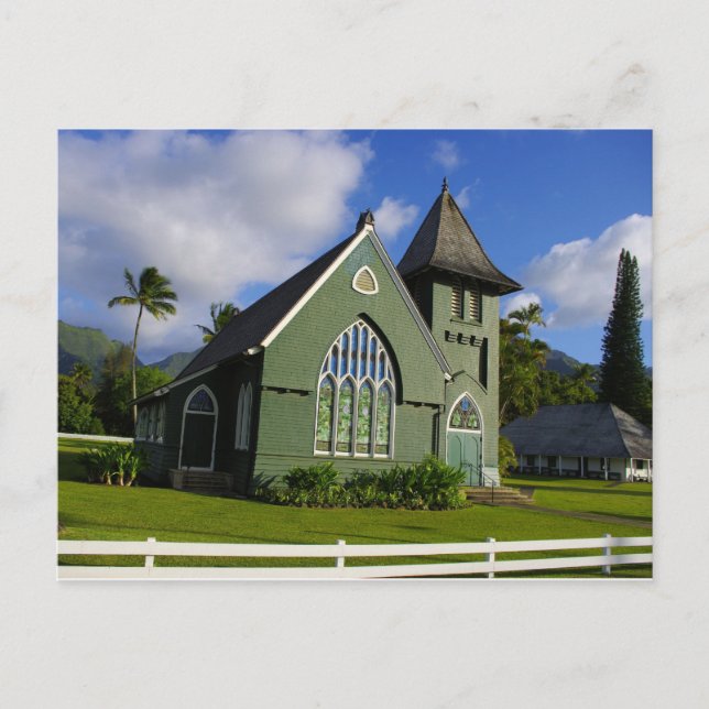 Postal Iglesia Waioli Huiia - Kauai (Anverso)