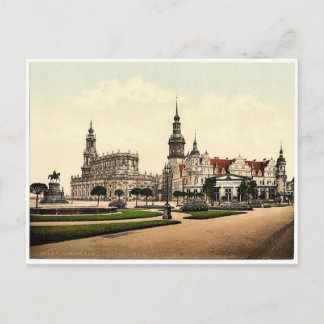 Postal Iglesia y Castillo Real, Altstadt, Dresden, Sajoni