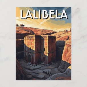 Postal Iglesias de roca de Lalibela Etiopía