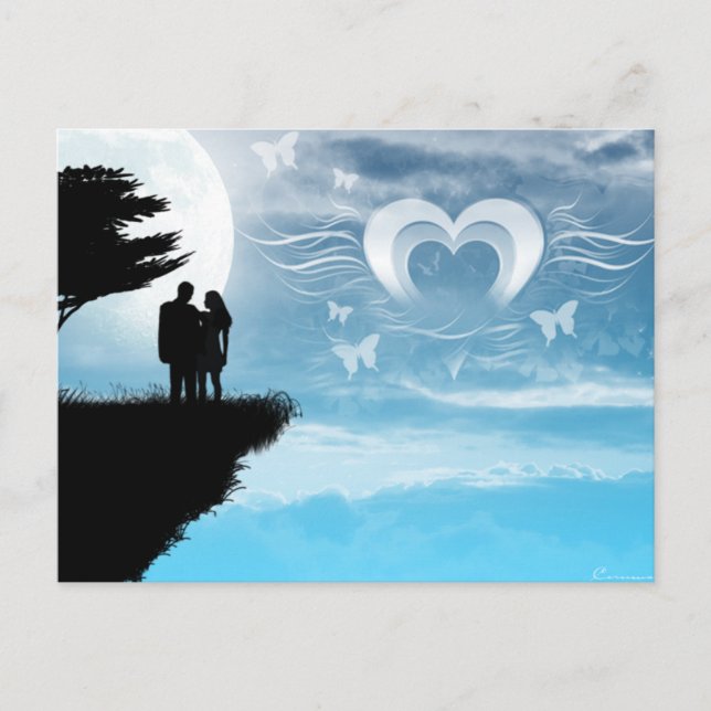 Postal Igual que el cielo (Anverso)