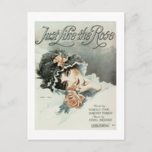 Postal Igual que la portada del libro de Rosas