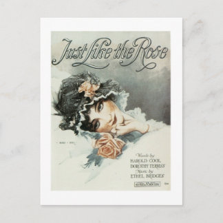 Postal Igual que la portada del libro de Rosas