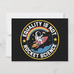 Postal Igualdad Lgbt No Es Ciencia De Cohetes Orgullo Ali