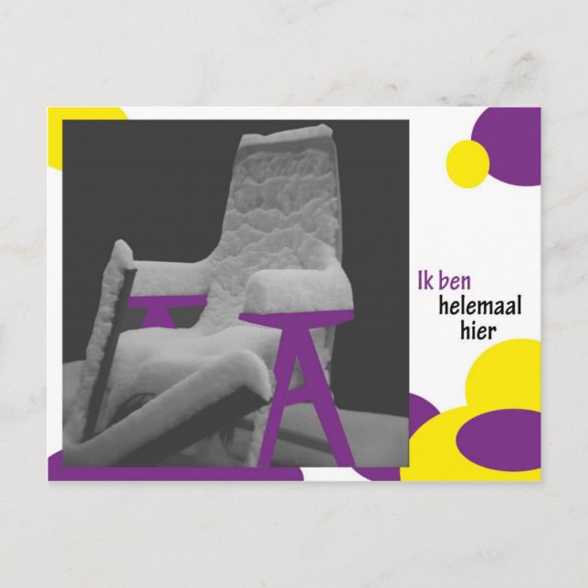 Postal Ik ben helemaal hier (Anverso)