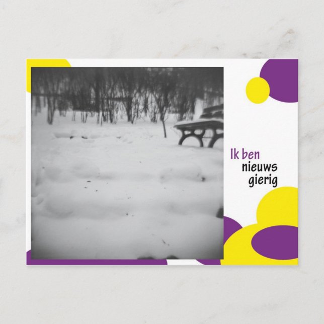 Postal Ik ben nieuwsgierig (Anverso)