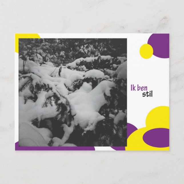 Postal Ik ben stil (Anverso)