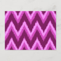 Ikat Chevron Stripes - Amethyst Purple and Violet